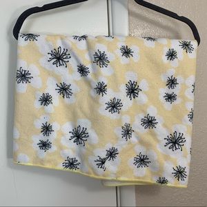 Yellow floral yoga towel *free with purchase*
